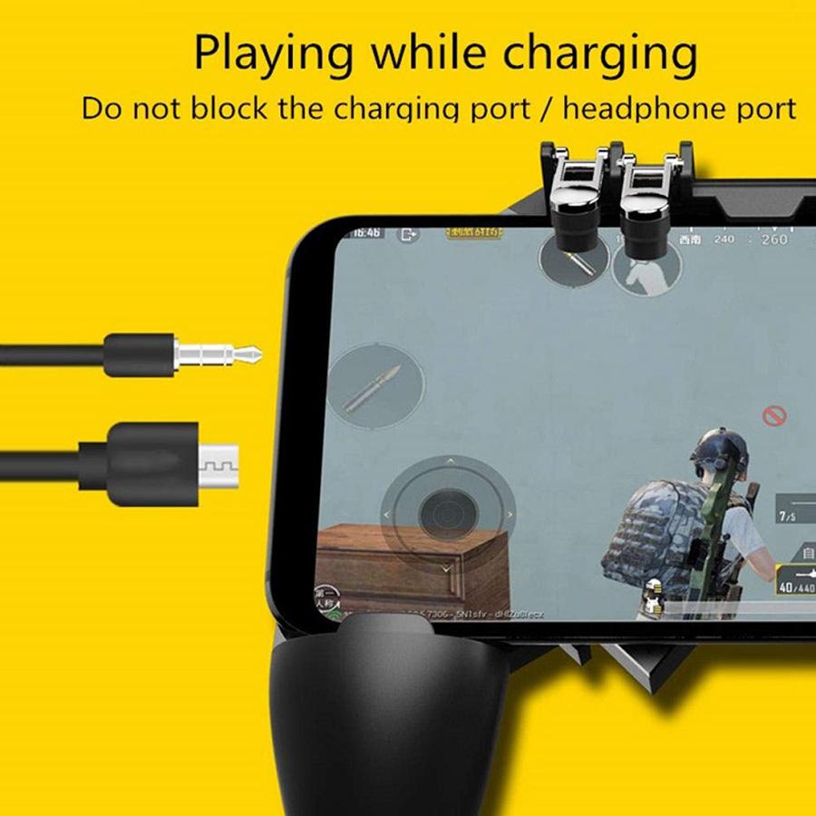 double wireless controller game machine Trigger Free Fire PUBG Controller for Cell Phone Gamepad Joystick Control Mobile Game Pad Pugb Smartphone Command