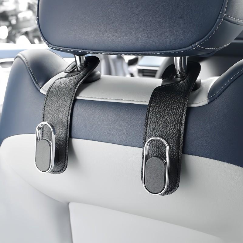 1PC Purse Hook for Car, Headrest Hooks for Car, Seat Back Storage Hook, PU Leather Car Purse Hook, Multi-Functional Car Hooks