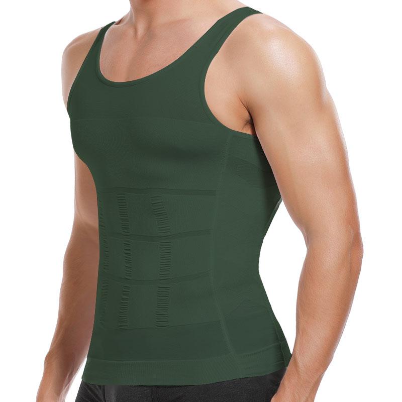 CATTIBOR 1-2 Pack Men Solid Compression Vest Shaping Vest,Men Sleeveless Shirt Shapewear,Men T-Shirt Sport Vest,Men Breathable Round Neck Compression Tank Top Men Shirt For Running Workout Fitness  Basketball,Menswear Underwear For All Seasons,Boy Vests