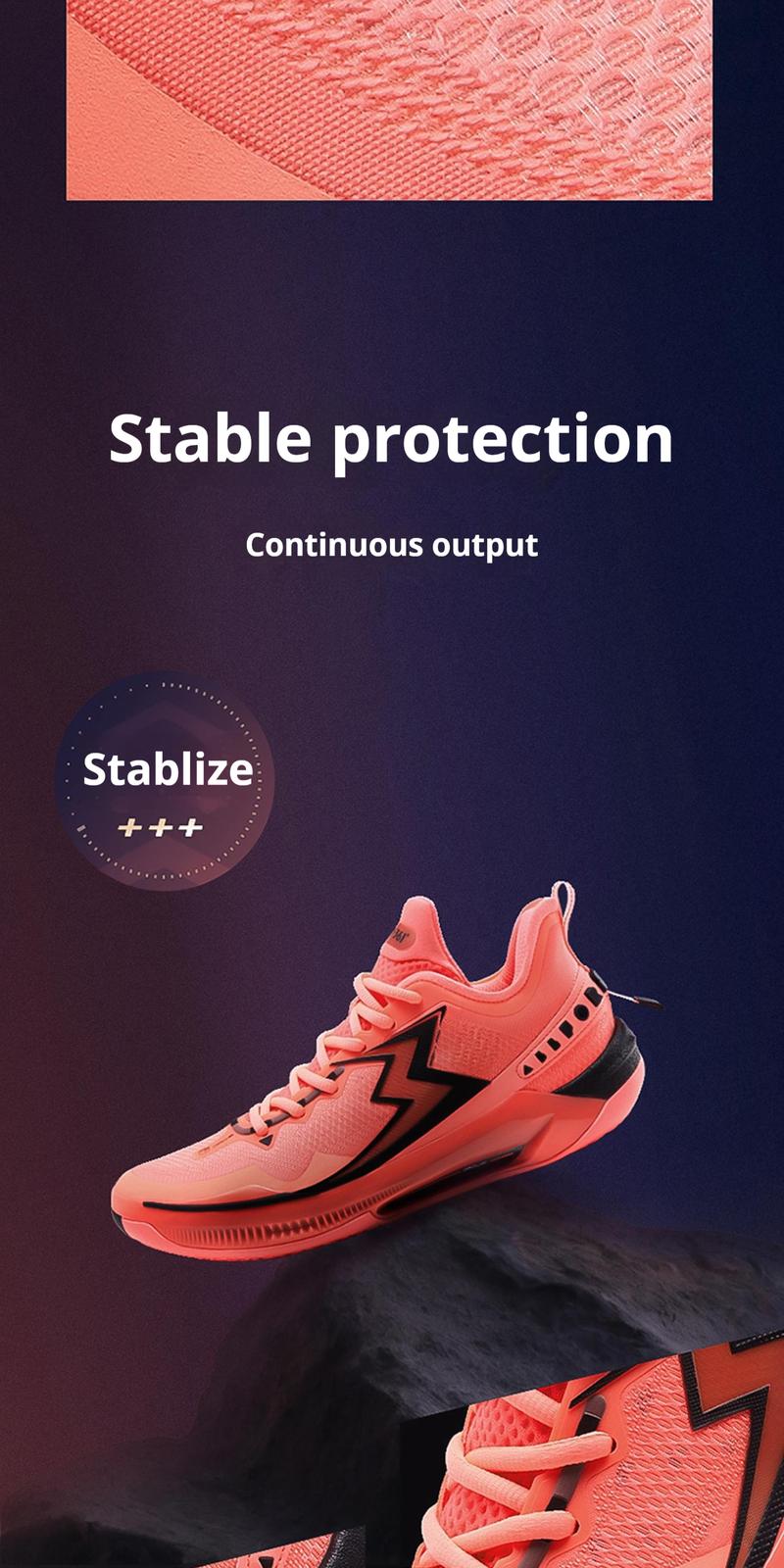 361° Big3 5.0 Quick PRO Basketball Shoes for Men Blue Synthetics Qu!kCQTECH Midsole Qu!kBONE Carbon-Fiber Plate Breathable Outdoor Sneakers