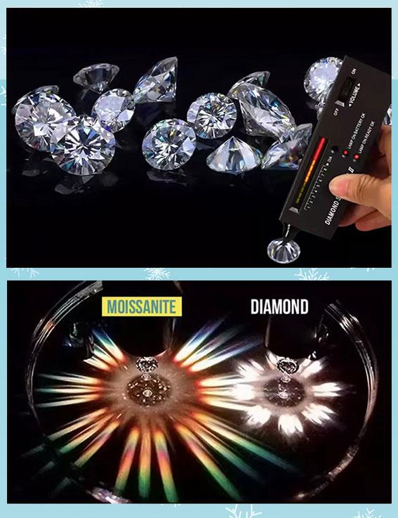 【#52】2Carat Emerald Cut Synthetic Moissanite Rings in 925 Sterling Silver