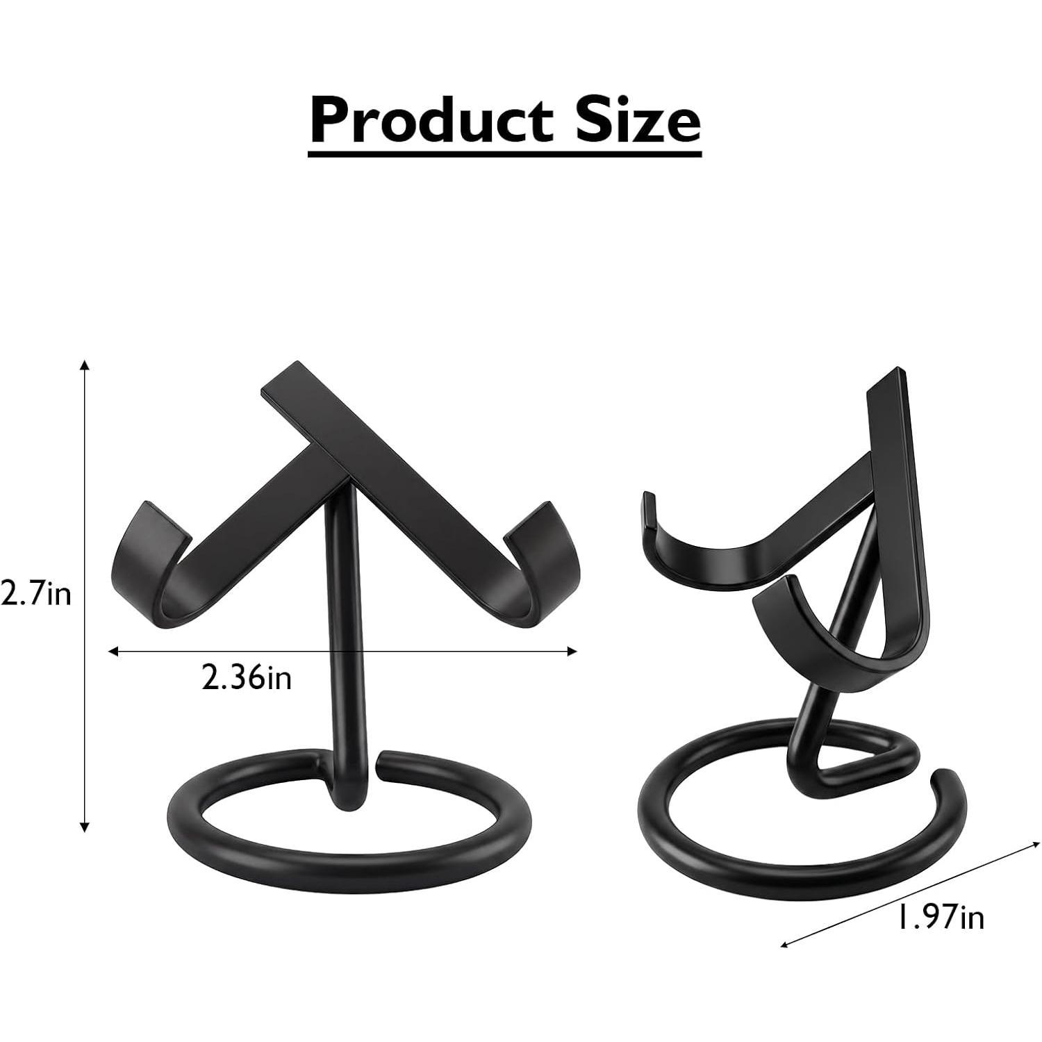 4 count Metal Heart Stone Stand  Display Shelf Black | Rock Display Stand  Ball Holder Mineral Specimen Display Easel Holder for     Showcasing
