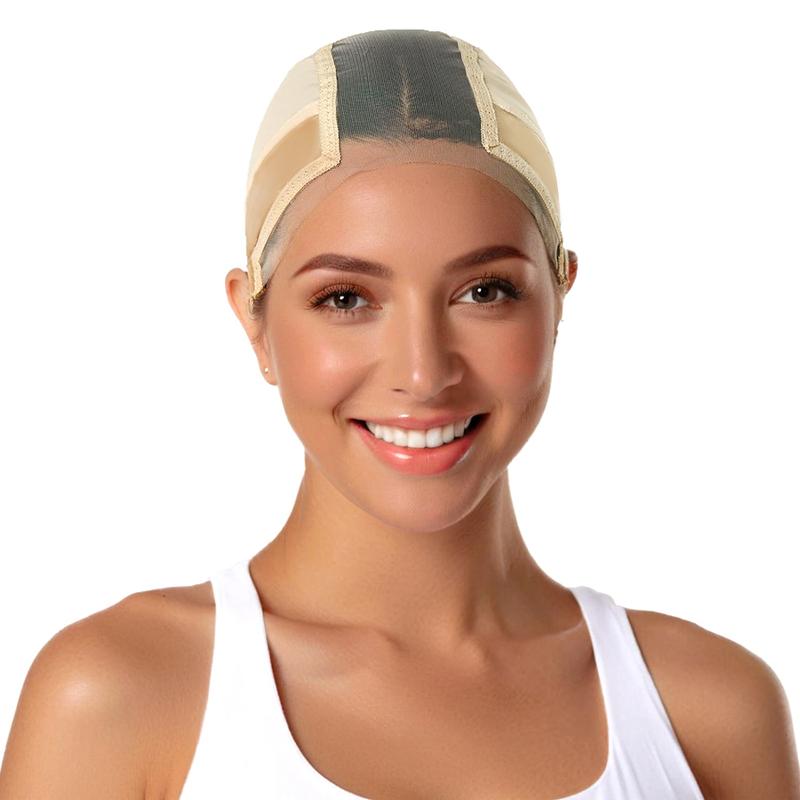 Lace Wig Grip Cap for Women, Transparent Lace Wig Caps, Non Slip Wig Gripper for Keeping Wigs in Place, Adjustable Wig Cap with Grip Headband