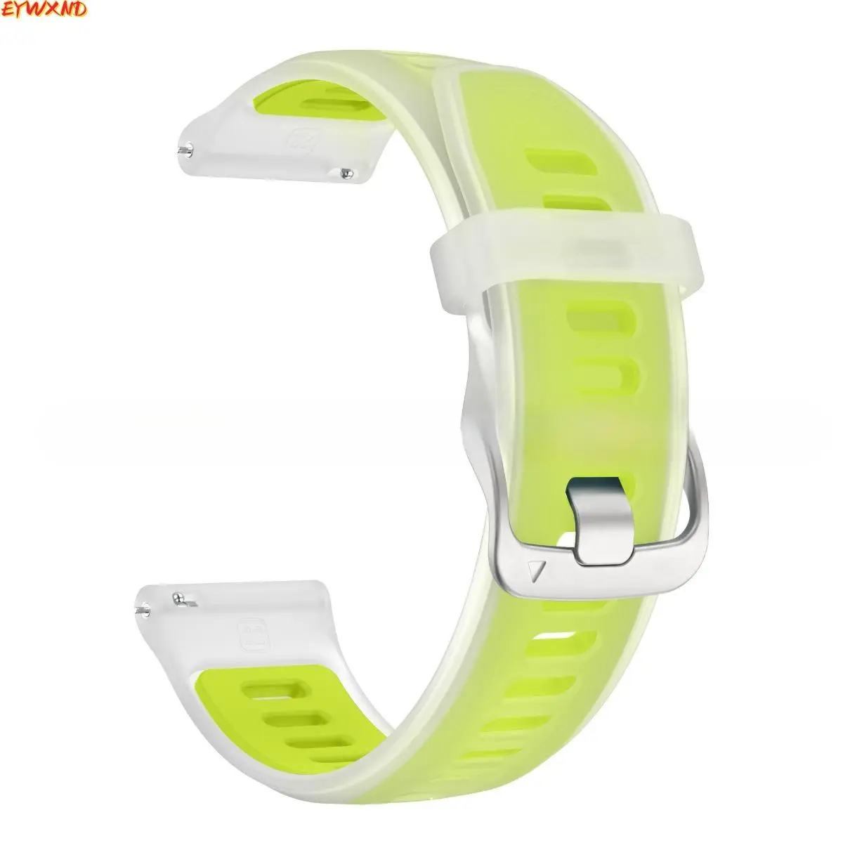 EYWXND Compatible with Garmin Forerunner official transparent two-tone watch strap, universal fit for 18-20-22mm. tiktokshopbacktoschool