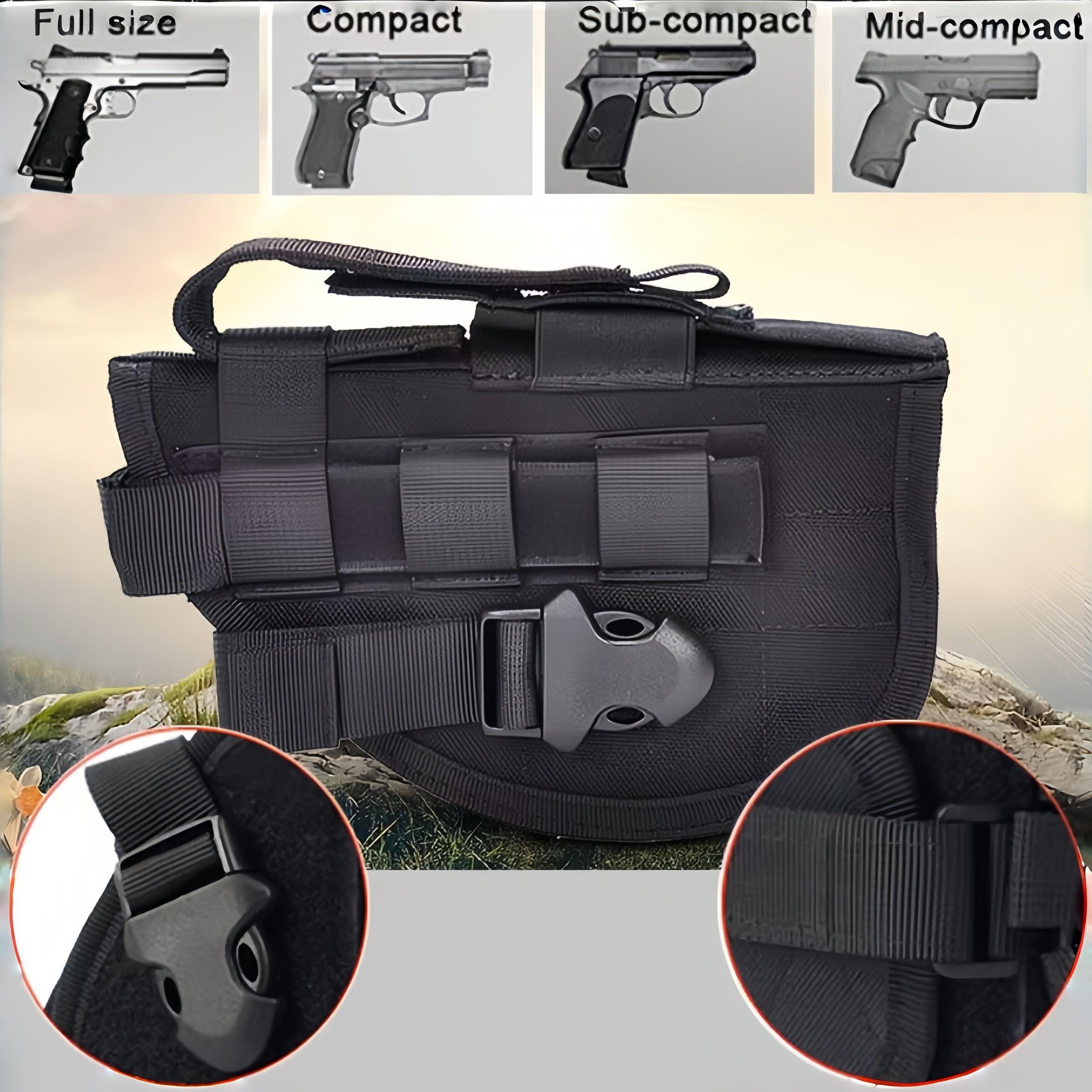 Outdoor Tactical Quick Release Gun Belt, Multi-Functional Waist Pack, Universal Model, Ideal for Hunting and Training, Durable Nylon Material