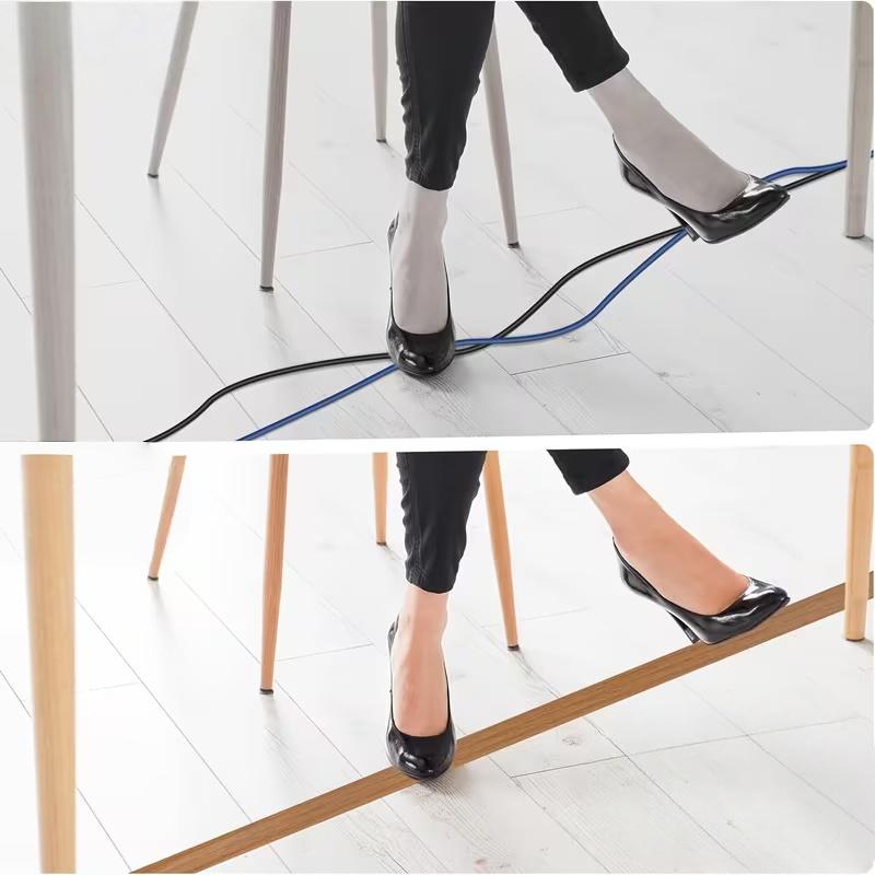 1meters Self-Adhesive Cable Protector - a Wire Management System for Walls And Floors, Easy to Install, Available in Multiple Colors, a Solution for Concealing Wires, Minimalist Aesthetic Wire Sleeves, Flexible Wire Covers