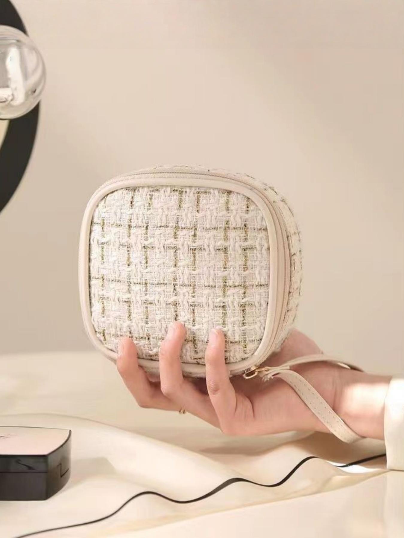 Portable Lipstick Makeup Bag, Data Cable Storage Pouch, Travel Cotton Pad Organizer, Small Handbag for Daily Use, Handheld Cosmetic Pouch, Travel Cosmetic Bags