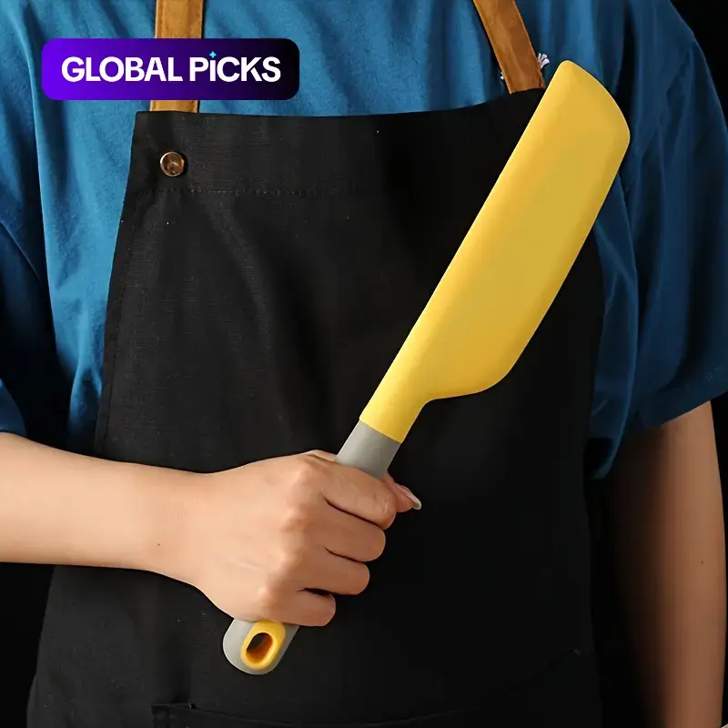 1 Count Extra-Large Silicone Spatula - Non-Stick, Heat-Resistant Kitchen Scraper for Cooking & Baking, Versatile Tool for Mixing, Scraping & Spreading, Nonstick Baking Tool, Pastry Decorating Tools