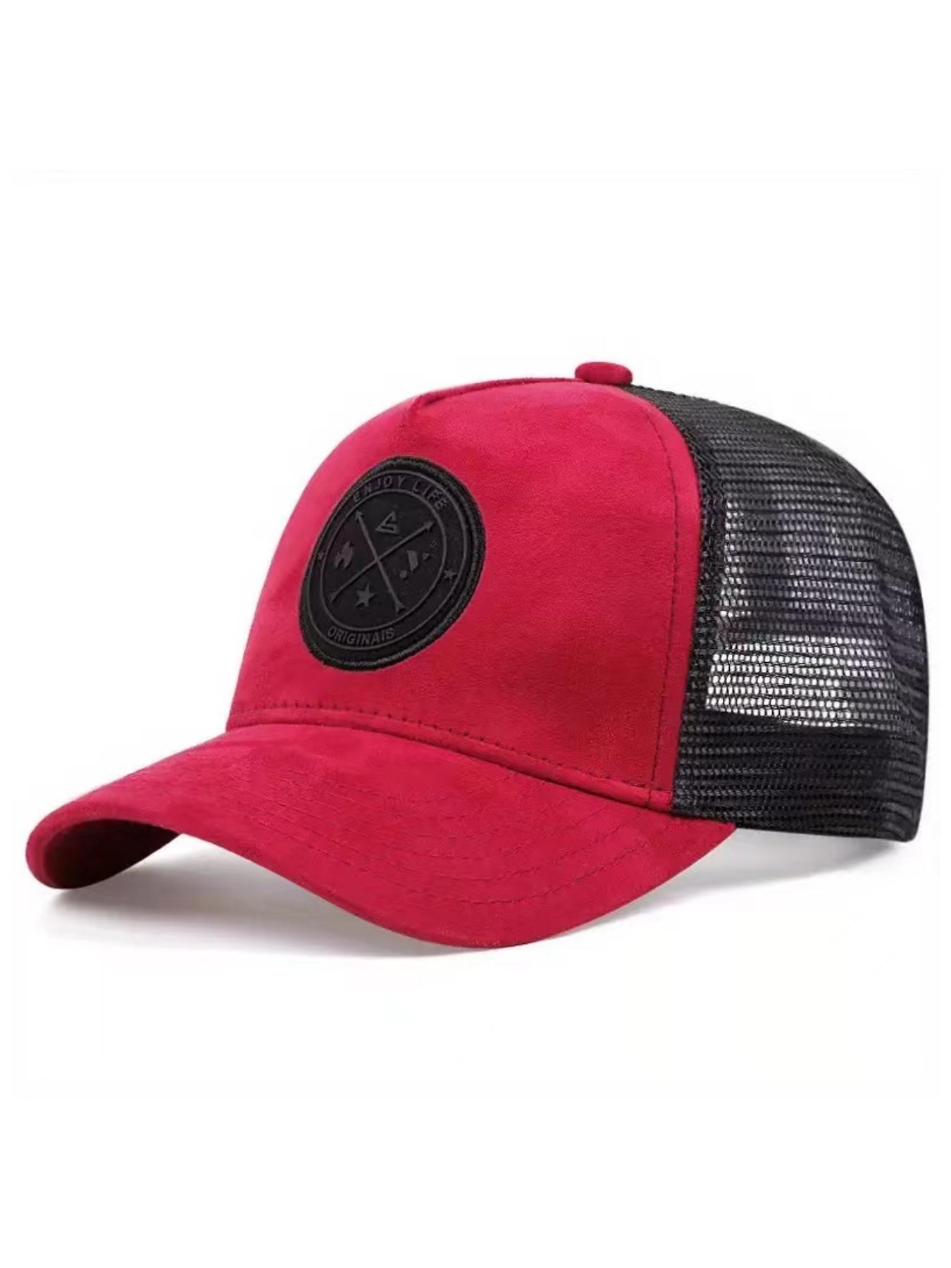 Unisex Street Style Random Pattern Baseball Cap, Casual Trendy Colorblock Baseball Cap, Fashionable Hat for Outdoor Sports for Men & Women