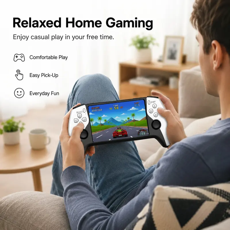 New Sf3500 Portable Handheld Game Console, 5-Inch IPS HD Screen, Retro Arcade Simulator, Dual Player, TV Compatible, Rechargeable, Comfort Grip, Video Game Console New Sf3500 Portable Handheld Game Console, 5-Inch IPS HD Screen, Retro Arcade Simulator, Dual Player, TV Compatible, Rechargeable, Comfort Grip, Video Game Console
