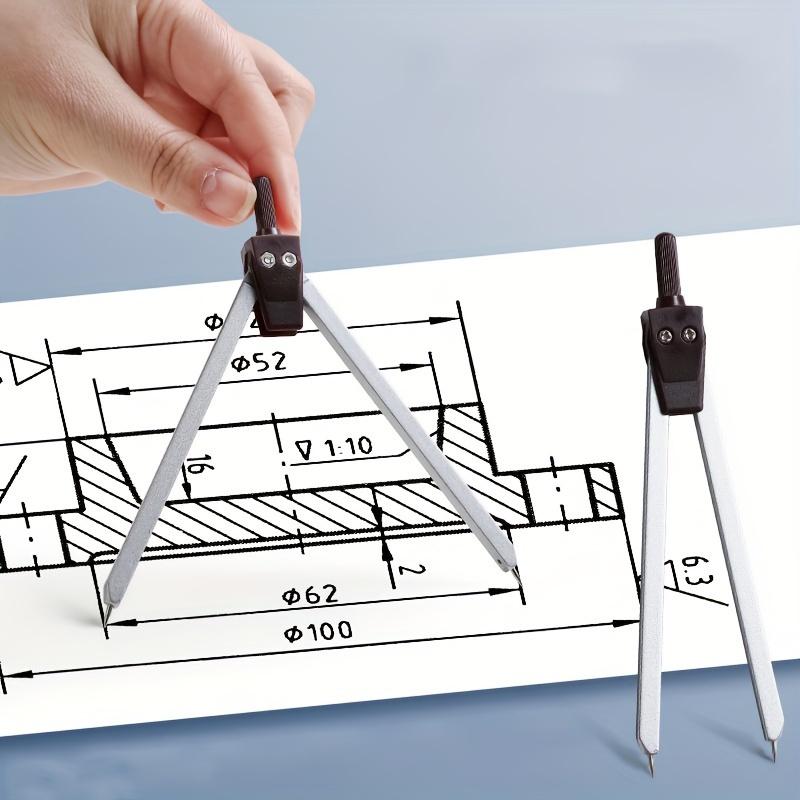 Professional Drawing & Drafting Tool Set, Precision Geometry & CAD Tools Suitable for Students and Engineers, Versatile Measuring Instrument Kit for Educational & Architectural Drafting
