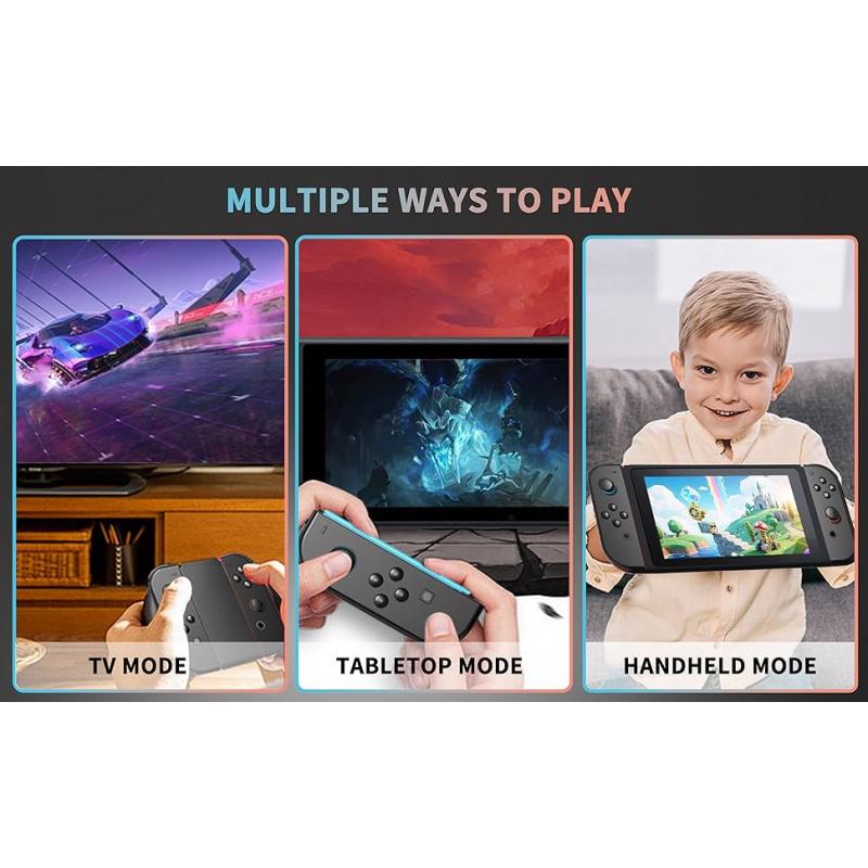 Wireless Controller Compatible with Switch Lite Oled, Dual Vibration Function Replacement Gamepad, Cool Wake-Up Switch Accessory