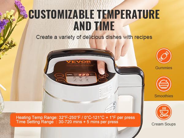 VEVOR Butter Maker Machine, 6 Functions Herbal Infuser, Magic Butter Machine Oil Infusion Machine with Customizable Temperature And Time, Herbal Recipe Book All Accessories Included