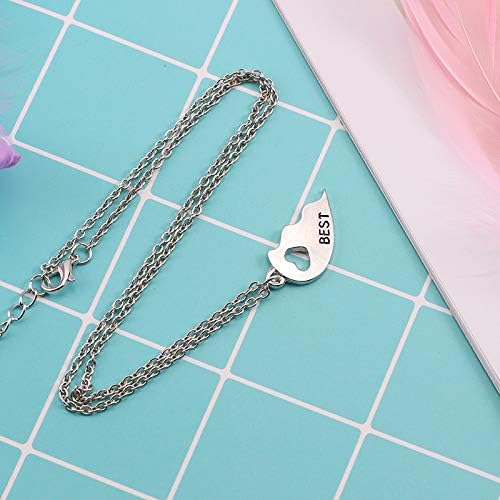 BFF Friendship Necklace for 2 -   Necklaces BFF Gifts for 2 Matching Heart   Forever Pendant Necklaces Set¡­