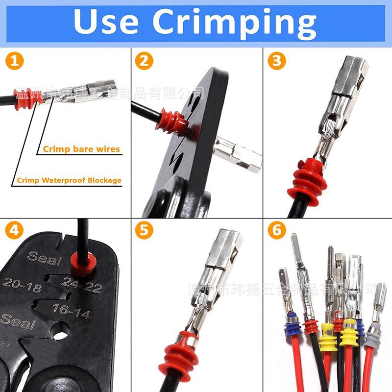 950pcs Male Female Connectors, Car Connector Accessories, Pin Crimp Terminal, 1-3.5mm, Automotive Wiring Components
