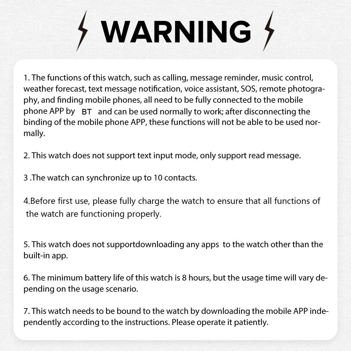 Smart Watch Wireless Calling LED Light Multiple APP Notifications Calendar Alarm Sports Modes Compatible iPhone Android Unisex Multifunctional Smartwatch