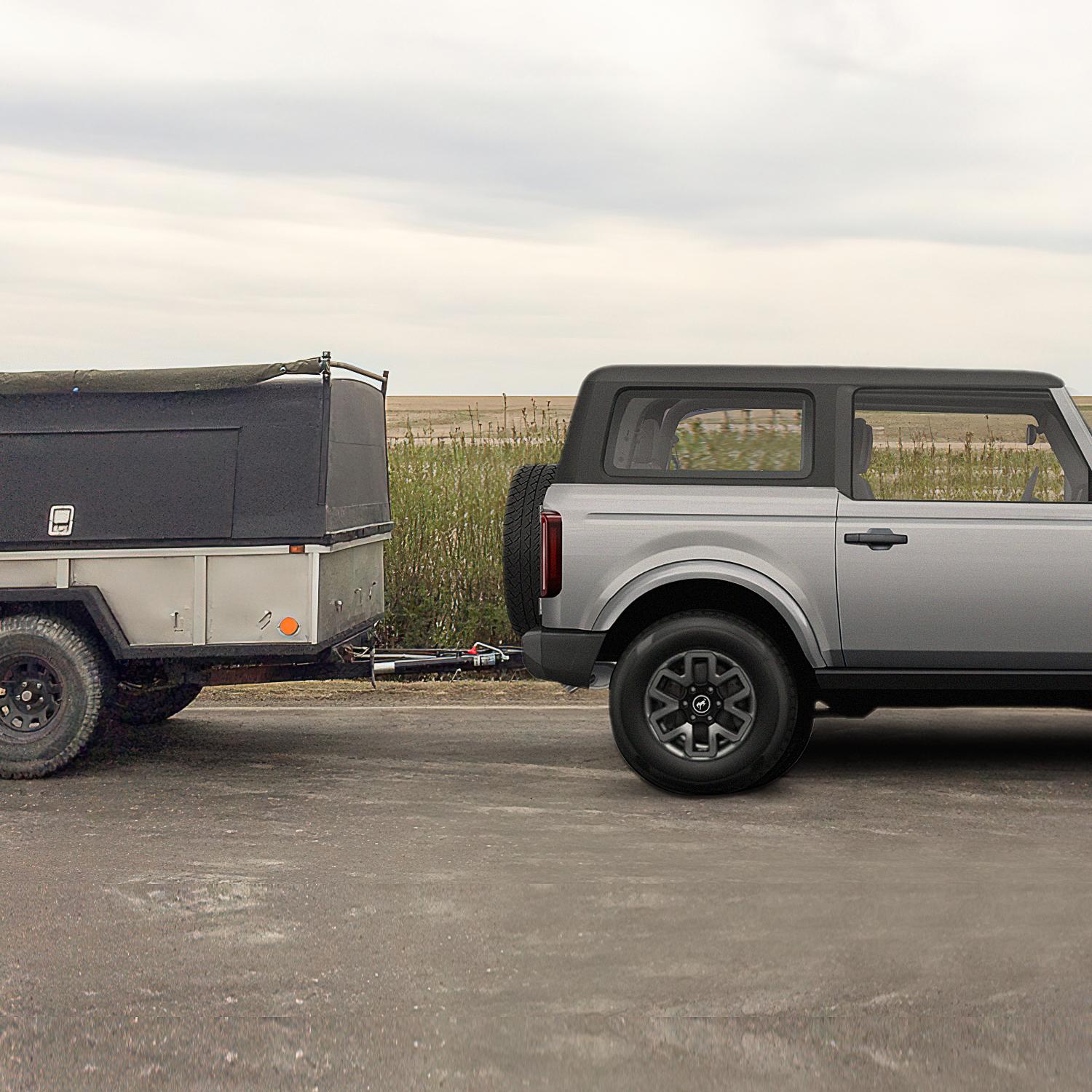 Nilight 2 Inch Rear Trailer Hitch Receiver Kit for 2021 2022 2023 2024 Ford Bronco 2 Door 4 Door (Exclude Bronco Sport) Rear Bumper Tow Hook Black Hitch Cover Kit Truck Accessory dealsforyoudays