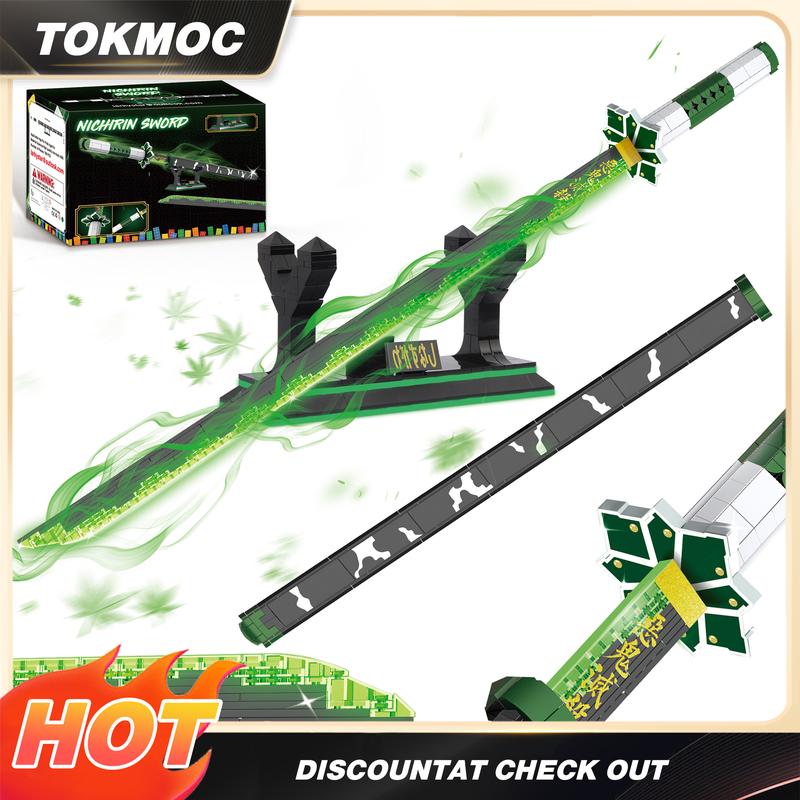 TOKMOC DemonS Building Block Set with Stand,Handmade Cosplay Anime Toy,Collecting Building and Gifting Model for Anime fans,Home Decoration,For aged 12 and above,Stress relief toy