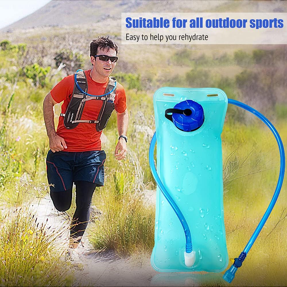 Hydration Bladder,Water Bladder Hydration Reservoir Leakproof Durable Waterproof Water Storage Bladder Bag, Bladder Replacement for Backpacks for Hiking Camping Running Cycling, Outdoor Activities