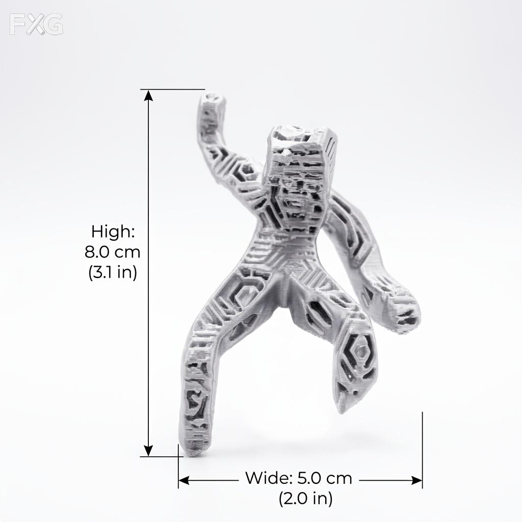 Xenite Figure Decorative Figurine, Limited Edition Collectible Handmade Ornament, Office Desk Tech Style Decoration, Unique Gift Idea