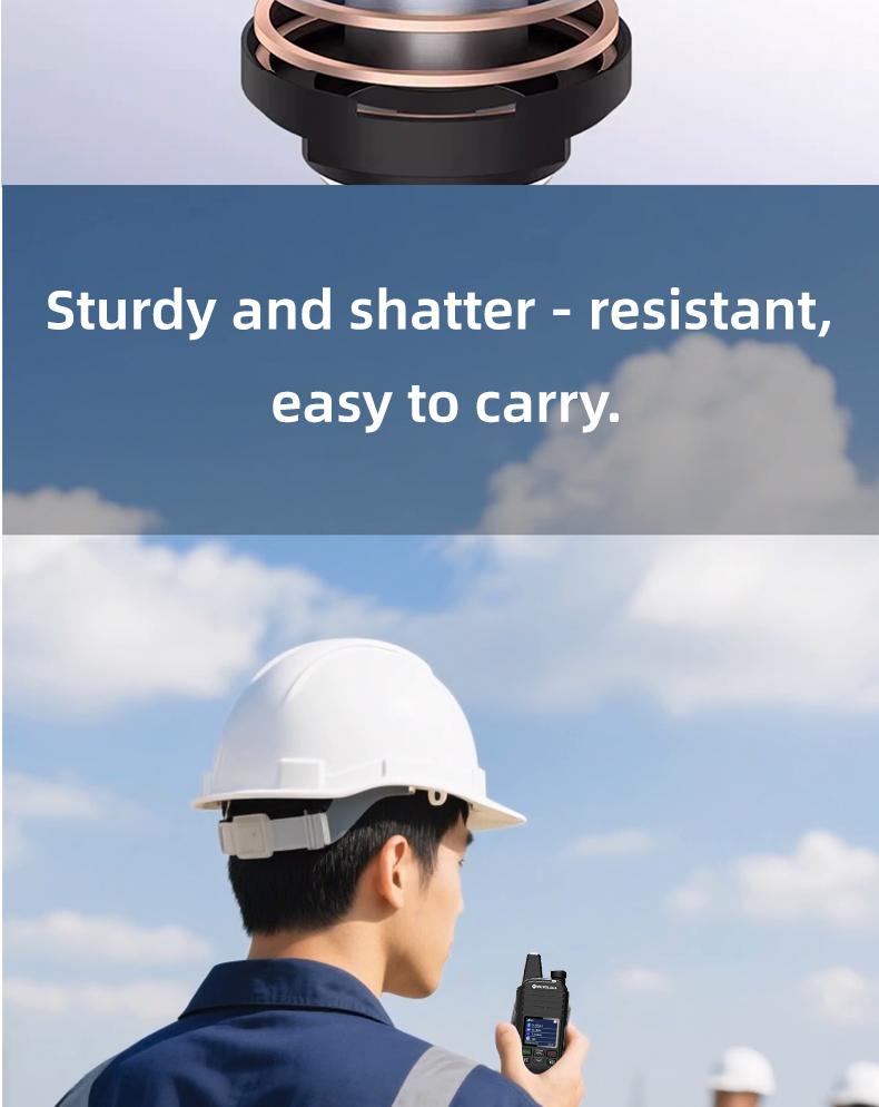 Lifetime free SIM card service supports WiFi, Bluetooth, 2G4G for unlimited distance communication, PoC wireless intercom for high-definition communication, ultra long standby, commercial fleet, outdoor self driving, professional intercom equipment