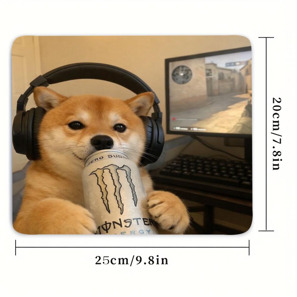 1 Mouse Pad Square rubber mouse pad, locked edge, non-slip, smooth surface. Computer accessory for office & gaming, fits laptop & PC. Available in large 45×40cm and small 22×18cm.