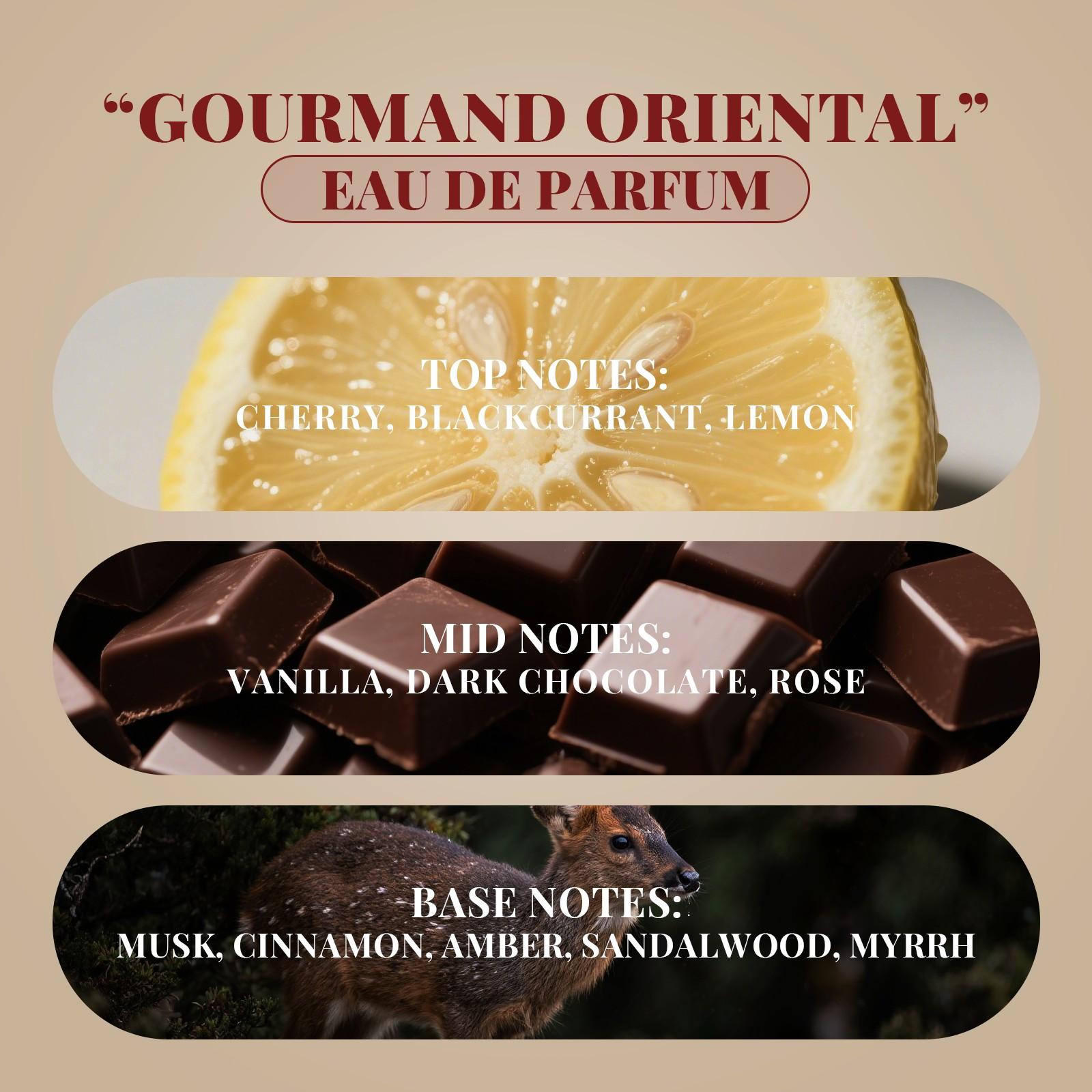 Women's Rollerball Perfume Oil, Oriental Food Chocolate Scent, Herbal Fragrance, Travel Size 10ML, Ideal for Dates, Parties, Daily Use