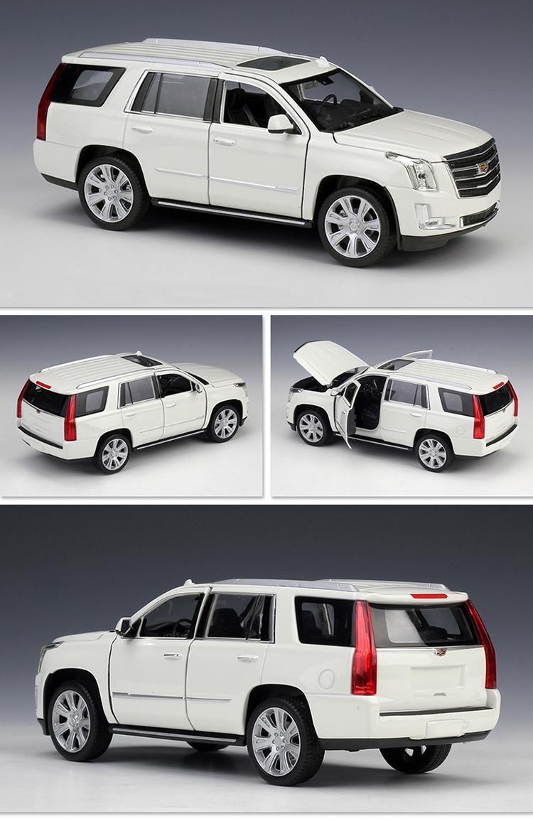 Welly 1/27 Cadillac Escalade SUV Alloy Car Model Diecast Metal Off-road Vehicles Car Model High Simulation Collection Kids Gifts