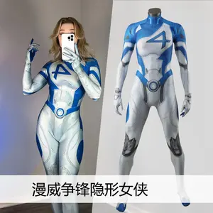 Susan Storm Richards Cosplay Bodysuit Movie Rivals Fantastic Cos Fourth Costume Adult and girl Outfits Halloween Carnival Suit