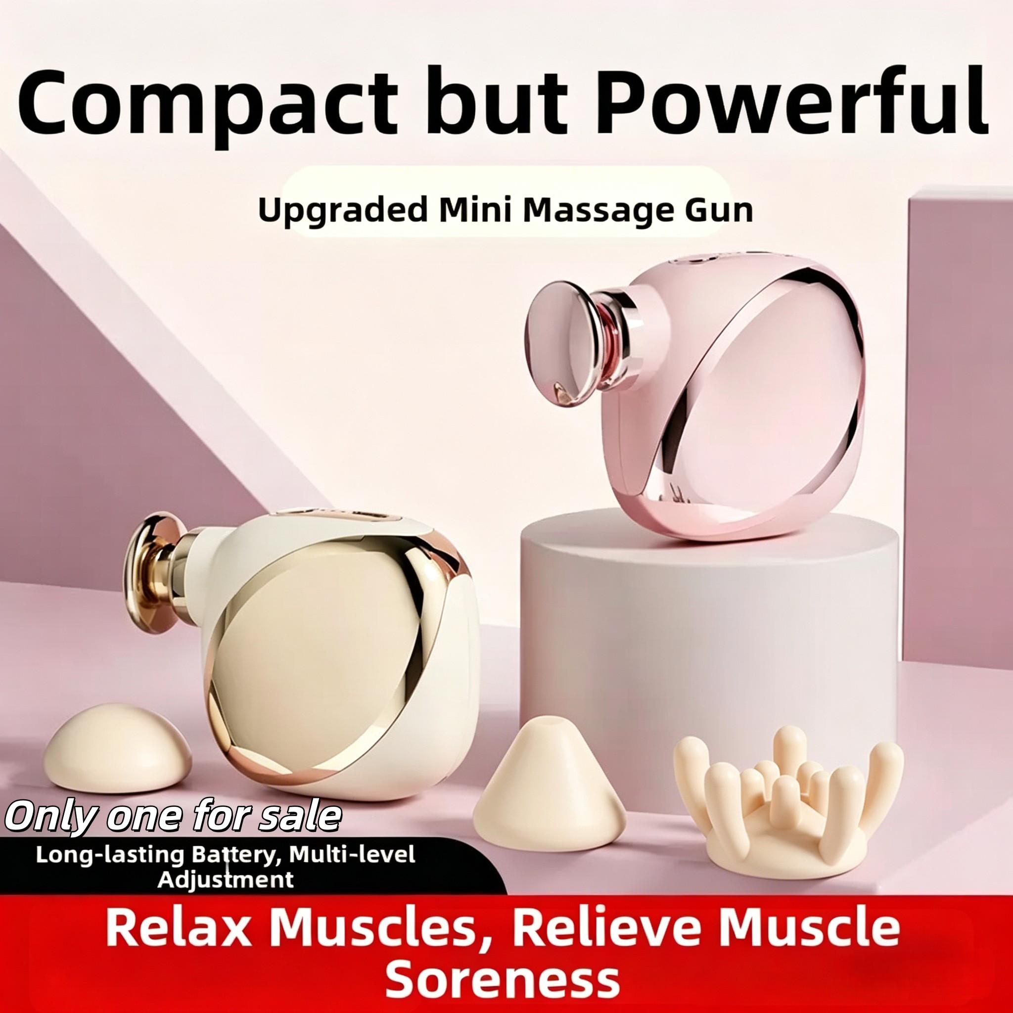 Portable Mini Fascia Gun, Adjustable Intensity, Relieves Fatigue, Massage Tool, Ideal for Muscle Recovery, Compact Design