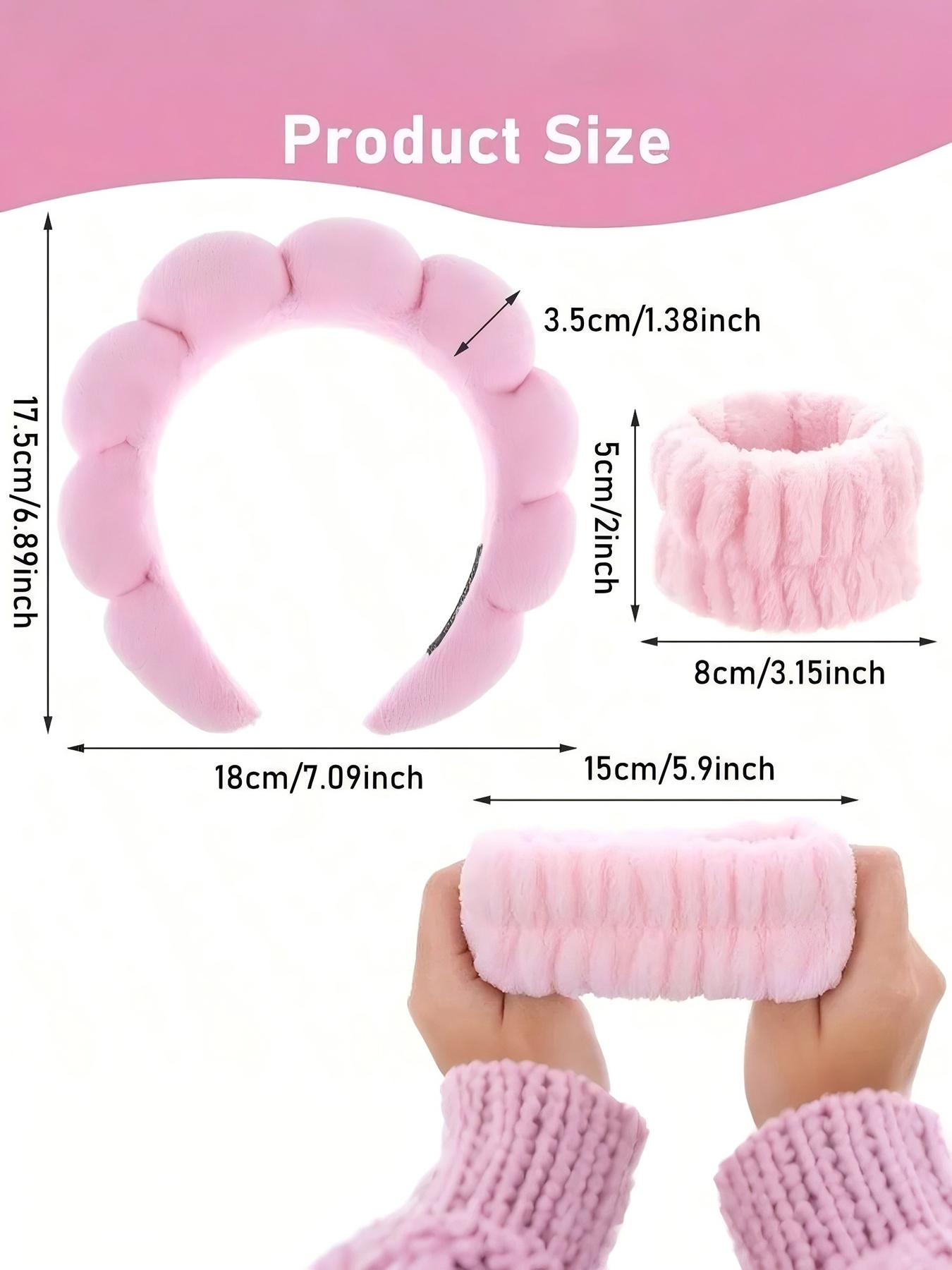3-Piece Spa Headband Set, Makeup Headband, Facial Cleansing Headband ...