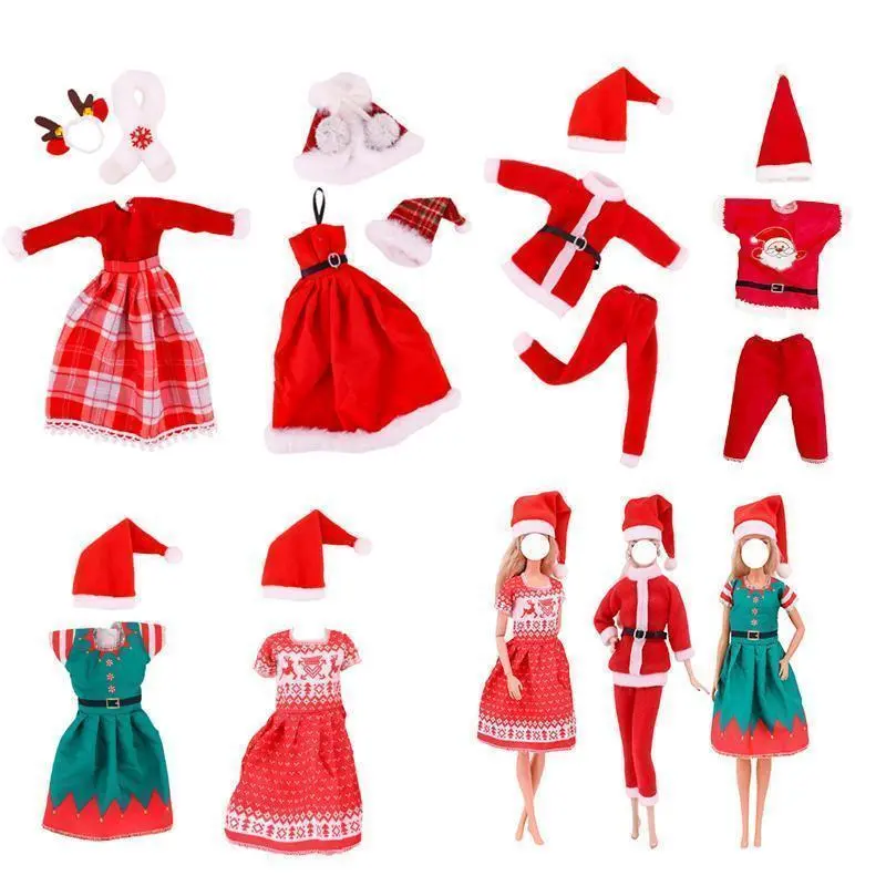 11.8 inch Girl Doll Fashion Costume Party Wear Clothing Kit, Holiday Play Accessory for Ken Doll, Dollhouse Toy Gift for Kids
