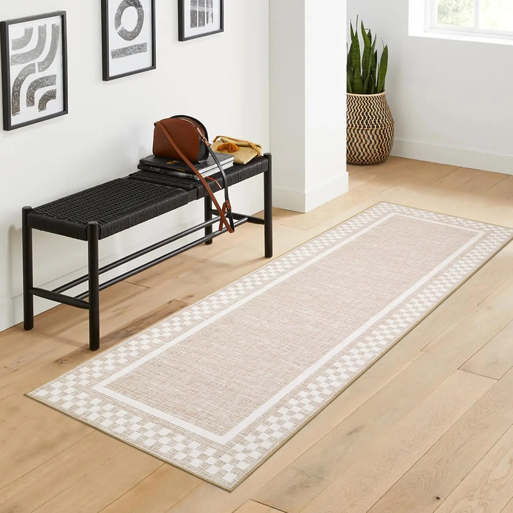 Kitchen Runner Rug Washable Runner Rug 2x6 for Hallway