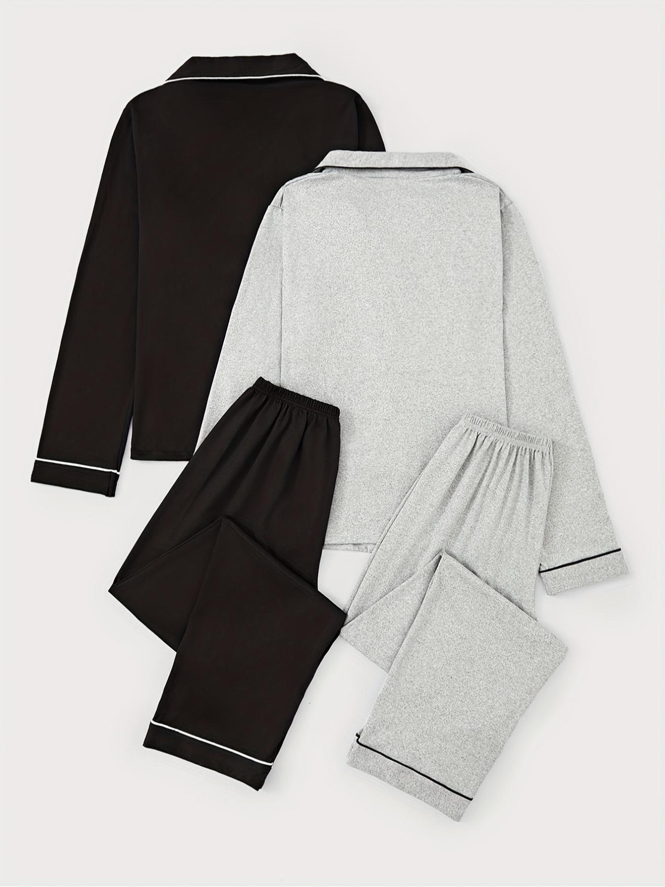 Women's 2-Piece Lapel Cardigan Set, Casual Loose-Fitting Long-Sleeve Knitwear, Fall & Winter Home Wear Women's 2-Piece Lapel Cardigan Set, Casual Loose-Fitting Long-Sleeve Knitwear, Fall & Winter Home Wear