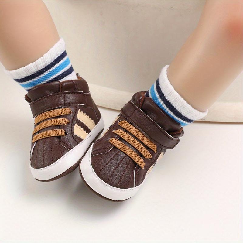 Boys' Toddler Flats - Casual Prewalker Shoes for Newborns & First-Step Babies, Lightweight Comfort Kids Shoes, Crawl Bed Moccasins with Set Bottom, Crib Shoes