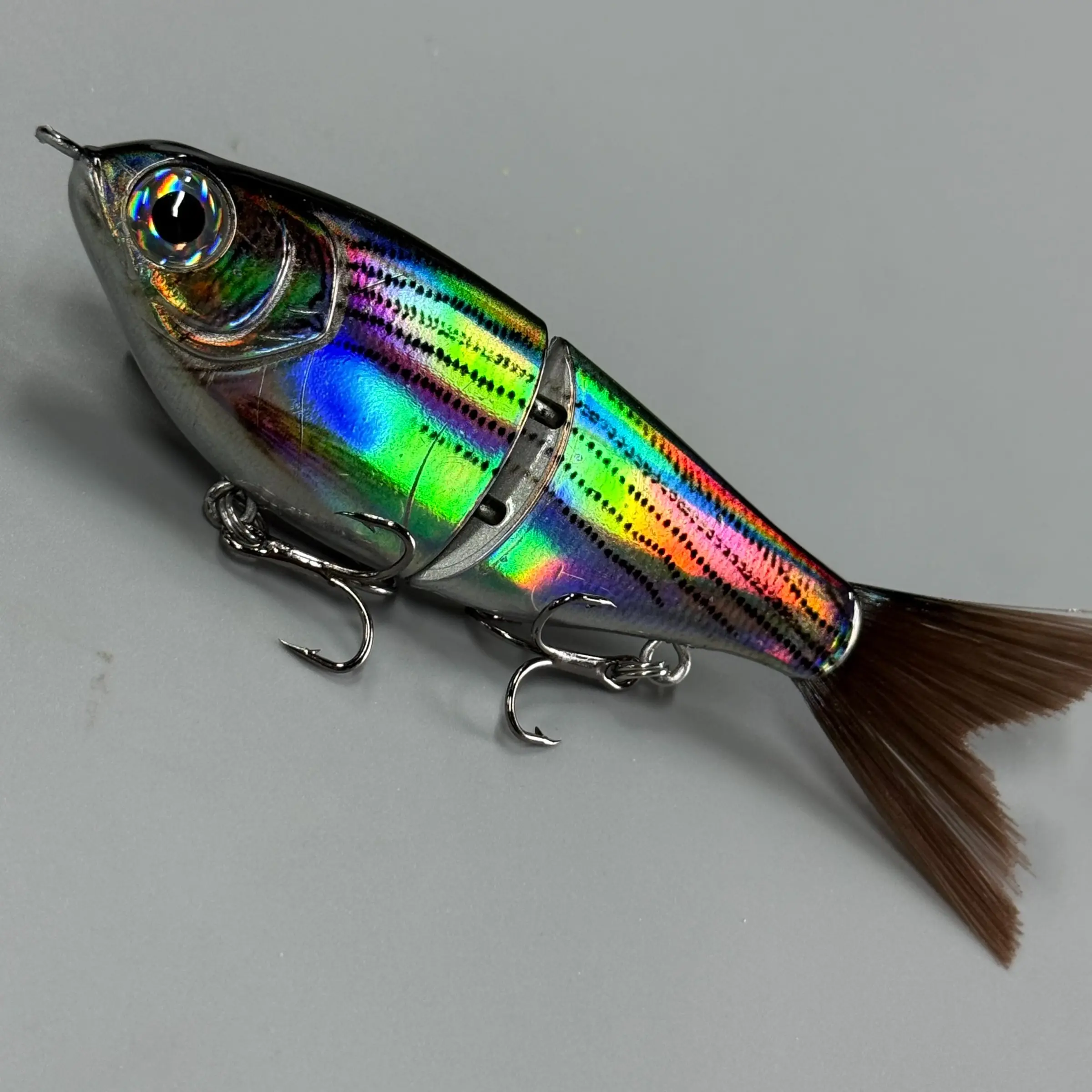 12cm 17g Deep Water Fishing Lure, Multi-Section 3D Printed Realistic Coating, Slow Sinking Glide Swim Bait, Laser Reflective Fish Attractant