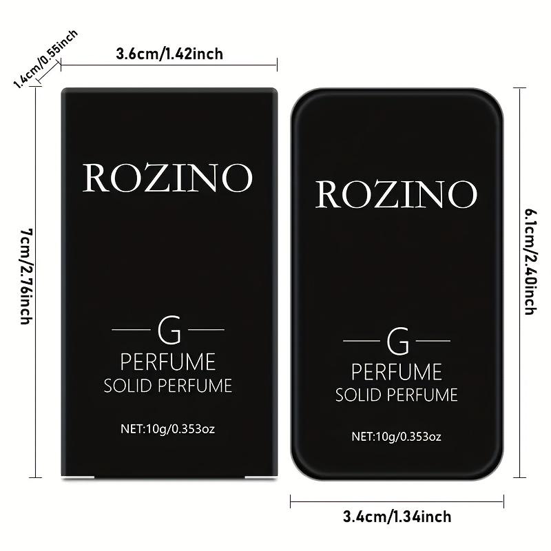 Perfume Women, Body Spray,Fragrance for Men & Women Long Lasting Scent Non-Greasy Perfume Wax Solid Perfumes for Body Application (Black, 7cm)