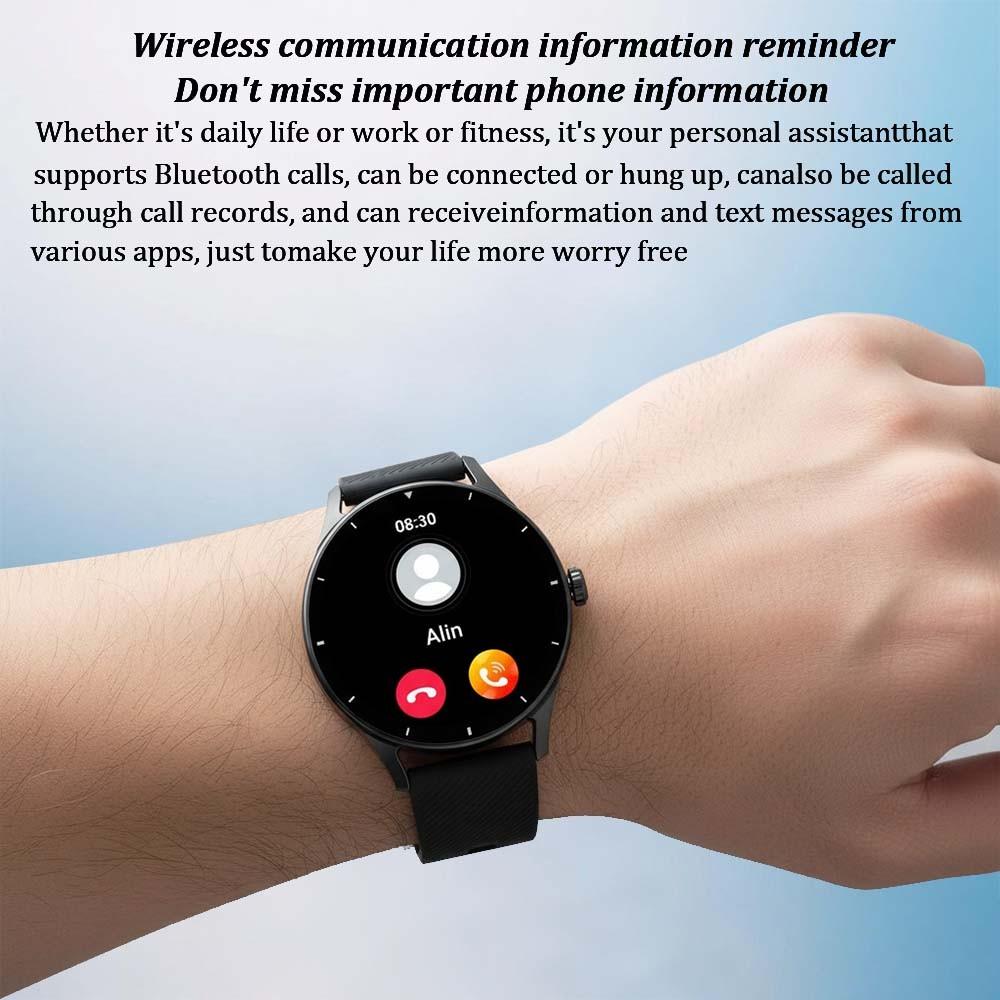 1.53 Inch Style Smart Watch Screen High Definition Festivals Men And Women BT Call Answering Fashionable Watch Health Tracker Multiple Sports Modes Notification Reminders Voice Assistant Smartwatch Women Promotes Healthy