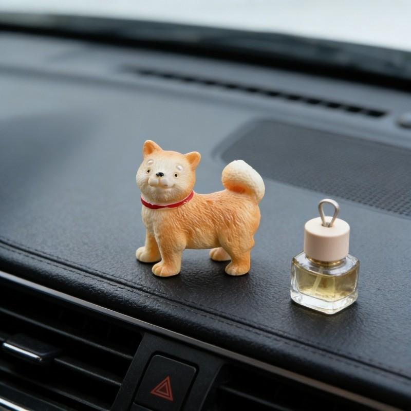 3pcs Mini Shiba Inu Dog Figurine, Realistic Small Puppy Sculpture, Resin Animal Decor, Dollhouse, Eco Bottle, Car Dashboard, DIY Craft, Garden Decoration, Collectible Gift