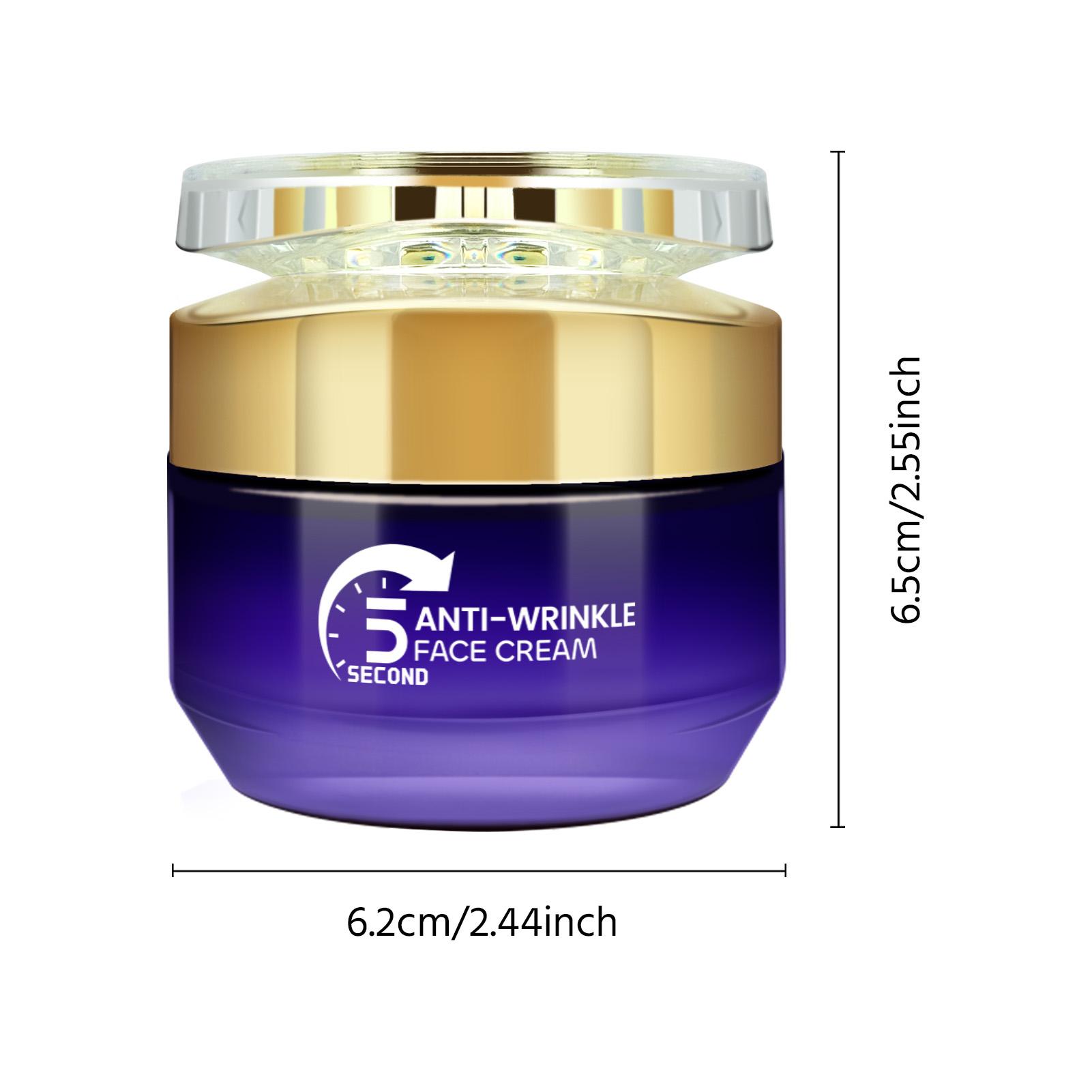 Anti-Wrinkle Face Cream, Tightening Moisturizing, Rich in Tea, Vitamin E, Shea Butter, Gentle Repair, Daily Facial Care 50g