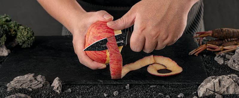 Astercook 6 Piece Kitchen Knife Set, High Carbon German Stainless Steel Knife Set, Super Sharp, Dishwasher Safe Block Cooking Cutting