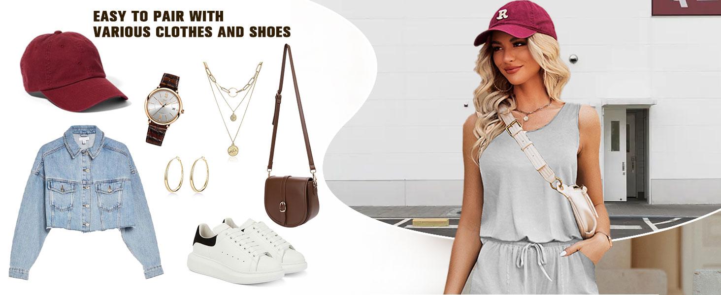 Rompers for Women Summer Sleeveless Scoop Neck Tank Top Casual Short Jumpsuit Rompers with Pockets Rompers for Women Summer Sleeveless Scoop Neck Tank Top Casual Short Jumpsuit Rompers with Pockets