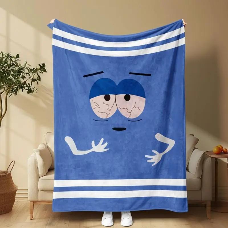 Cartoon Pattern Soft Blanket, 1/2 Counts Casual Throw Blanket, Air-Conditioned Room Blanket, Warm Nap Blanket for Home & Office