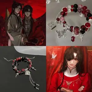 Anime Tian Guan Ci Fu Bracelet Heaven Official’s Blessing Customized fashion Xie Lian Cosplay Beads Chain  Bracelets Jewelry