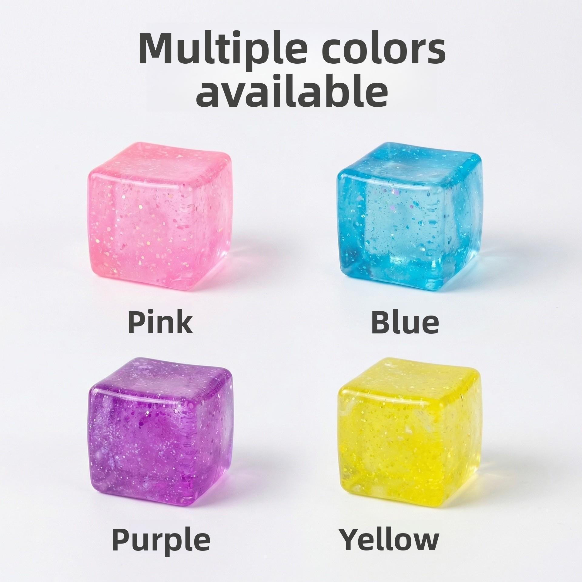 Aurora Cube Stress Ball, Ice Cube Shaped Slow Rebound Squishy Decompression Toy For Kids, Sensory Fidget Toys For Teens.Made Of Maltose Stuffers, Super Soft And Bouncy To Touch, Great For Stress Relief.Perfect For Party Favors And Daily Gifts. Aurora Cube Stress Ball, Ice Cube Shaped Slow Rebound Squishy Decompression Toy For Kids, Sensory Fidget Toys For Teens.Made Of Maltose Stuffers, Super Soft And Bouncy To Touch, Great For Stress Relief.Perfect For Party Favors And Daily Gifts.