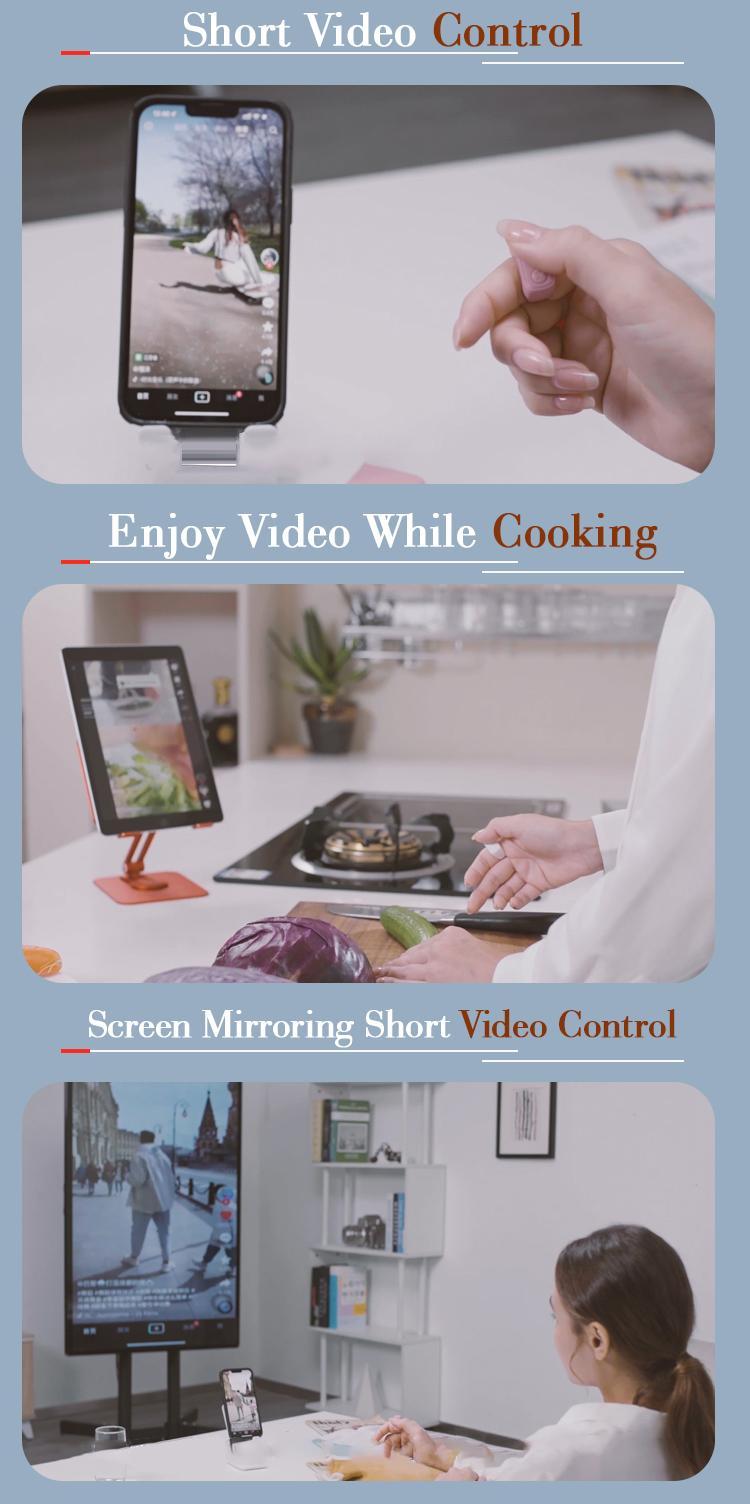 [NEW COLOR] Xring Scrolling Ring Remote Control Scroller Page Turner,Bluetooth Selfie & Video Recording Remote,Music Control for iPhone,iPad,Android,Smartphone