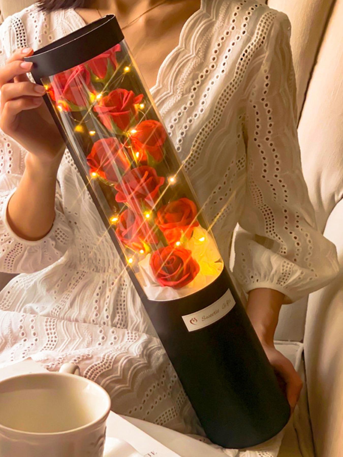 Soap Flower Bouquet, Rose Artificial Flowers, Mother's Day Valentine's Gift, Festival Present, Hug Bucket Soap Flowers