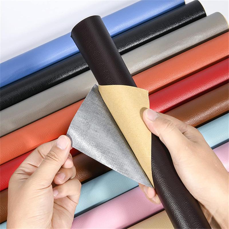 20*54 Inch Self-Adhesive Leather Sticker Patch Cuttable Sofa Repair,PVC Leatherette Waterproof Upholstery Fabric,Leather Stickers Self Adhesiveleather Repair Patch,for Car Seat, Couch, Chair