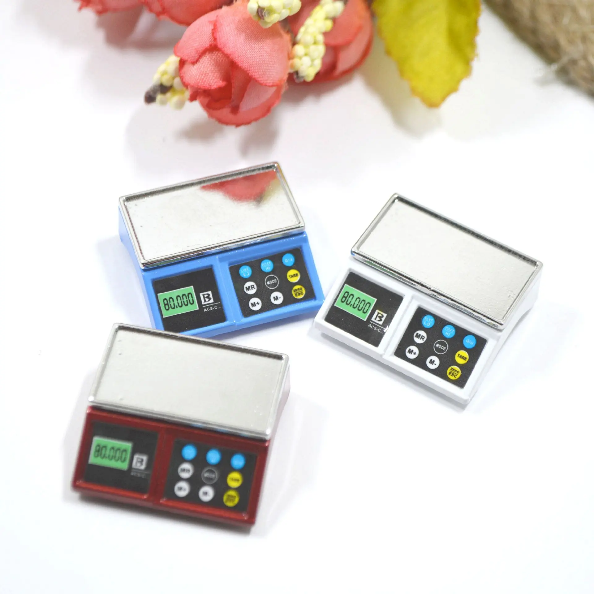 Spot 1; 12 miniature scene doll house accessories play house toy mini simulation electronic scale jewelry ornament