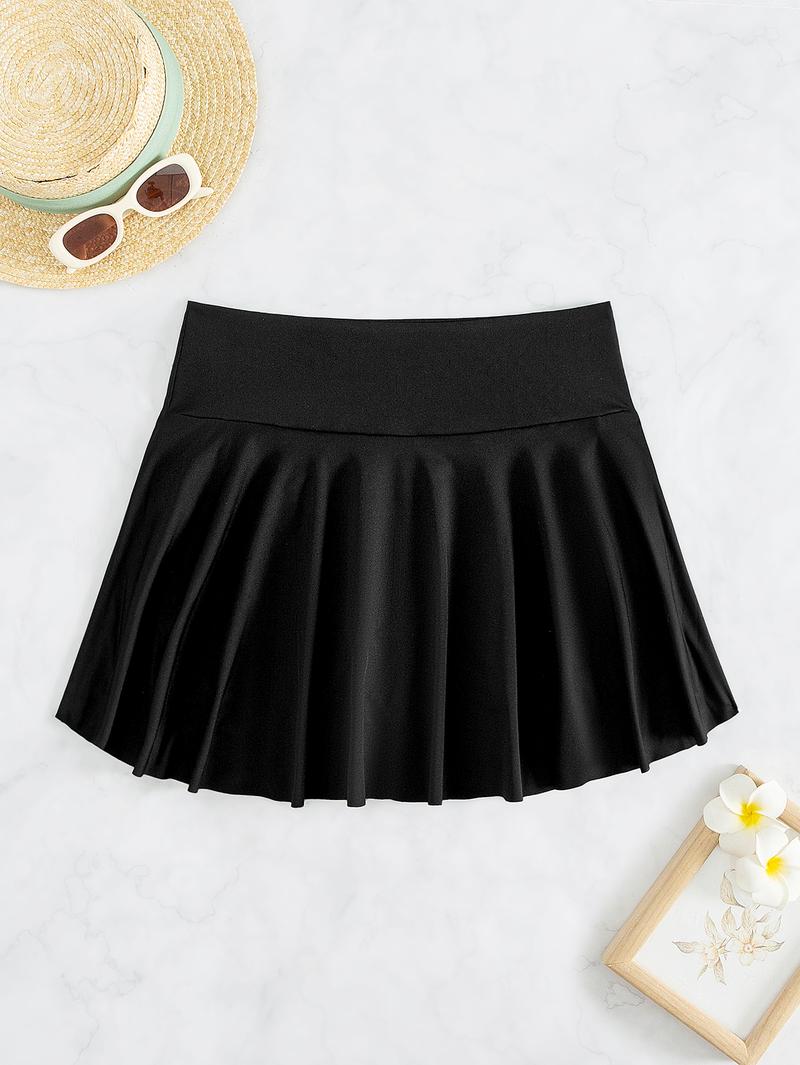 Women's Sporty Short Skirt Pants, Fashionable Multifunctional Tennis Golf Fitness Half Skirt, Anti-Exposure with Pockets, Casual Sporty Skort